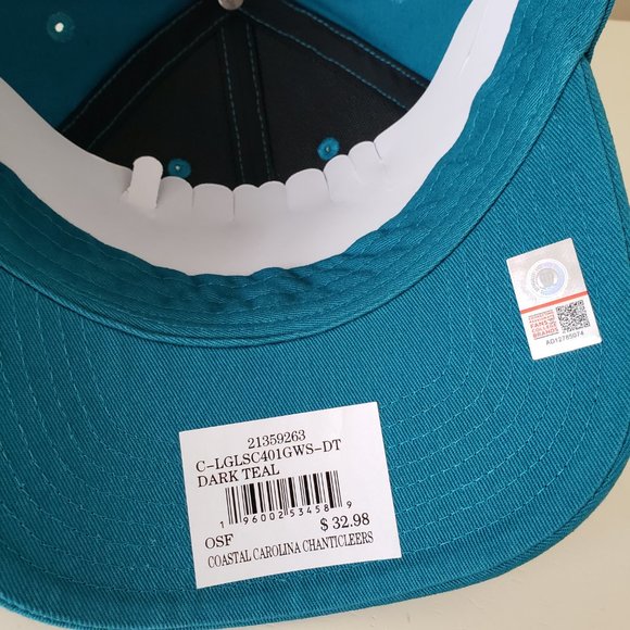 Coastal Carolina Chanticleers Hat Cap Strap Back Teal 47 MVP NCAA Mens - Picture 10 of 12